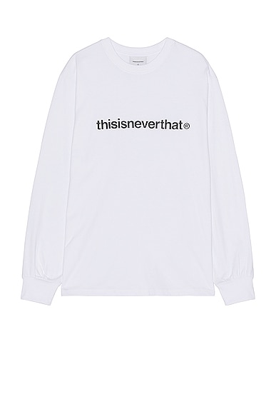 thisisneverthat T-logo Long Sleeve Tee in White