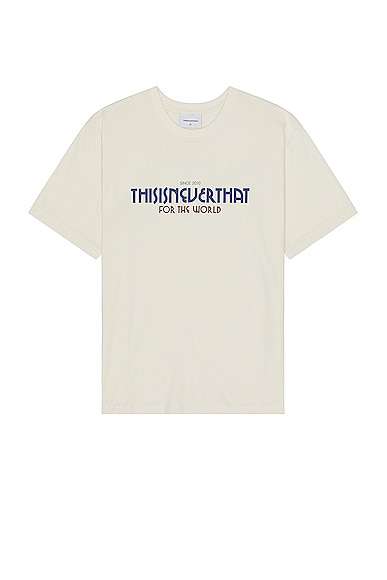 thisisneverthat Swallow Tee in Natural
