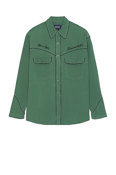 thisisneverthat Western Shirt in Teal