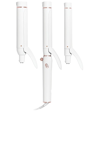 T3 Switch Kit Classics Trio Styling Iron With 3 Interchangeable Barrels In White