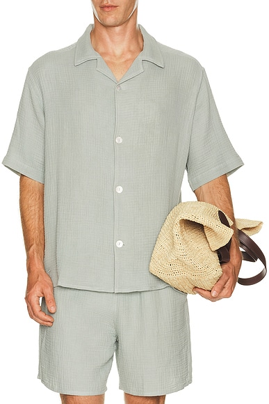 True Tribe Pablo Shirt in Angelweave New Green