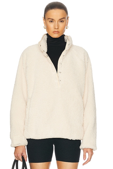 【The Upside】 Harlowフリースジャケット The Upside Harlow Totem Geometric Woven Fleece Stand Collar