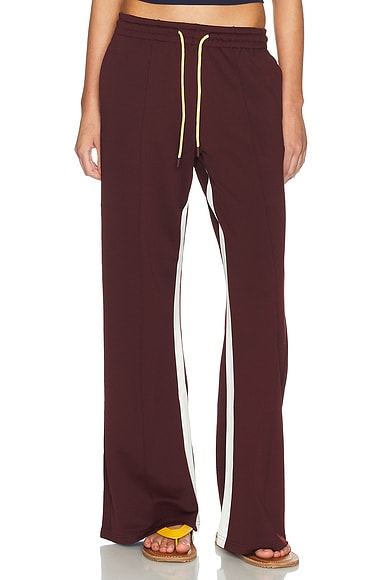 THE UPSIDE Marnie Wide Leg Pant in Maroon