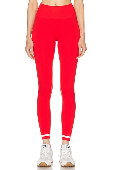 THE UPSIDE Form Seamless 25 in Midi Pant in Red