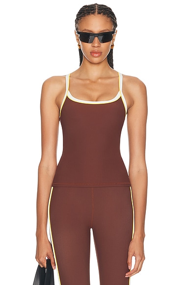 THE UPSIDE Rhythm Caleb Tank Top in Brown