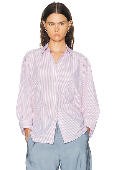 TWP Newest Earl Top in White & Red