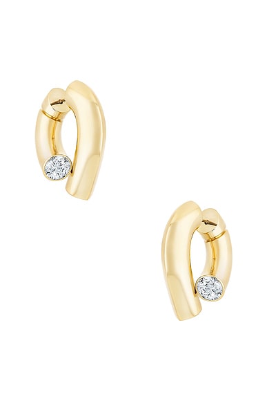 Oera Diamond Hoop Earrings