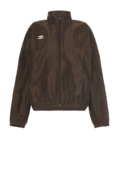 Umbro ブラウン ジャケット Umbro x Slam Jam Mini Check Track Jacket Brown Men's - FW24 - US