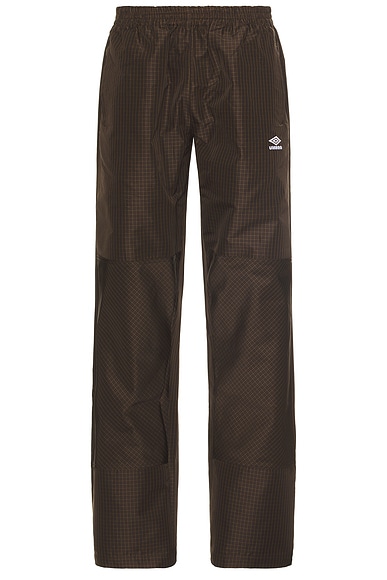 UMBRO Mini Check Double Knee Pants in Check Brown
