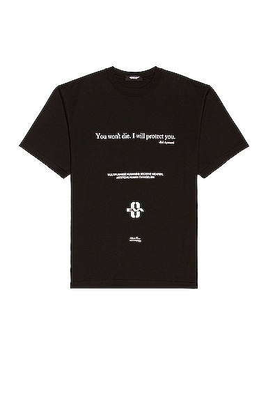 Undercover Evangelion Tee in Black | FWRD