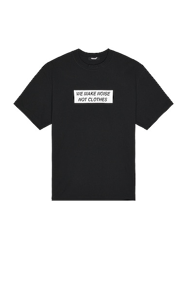 Undercover We Make Noise Tee in Black