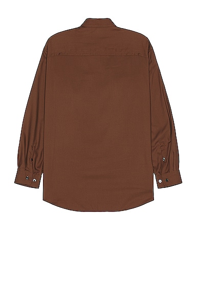 Shop Undercover Long Sleeve Shirt In Brown