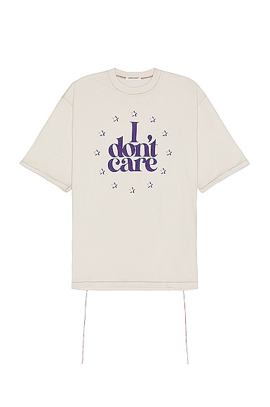UNDERCOVER I DON'T CARE TEE
