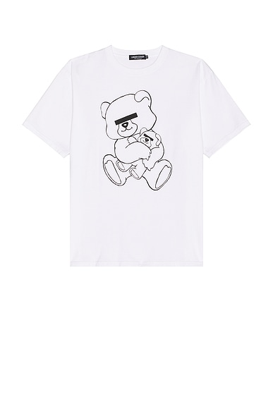 Undercover Bear Tee in White