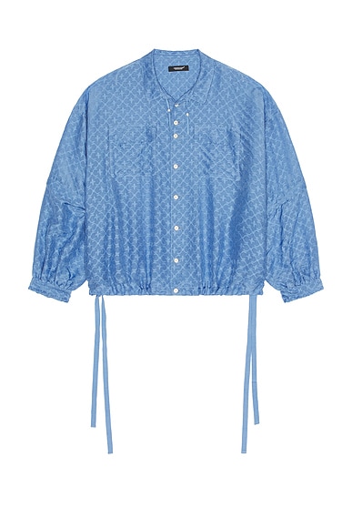 Undercover Long Sleeve Button Down Shirt in Light Blue