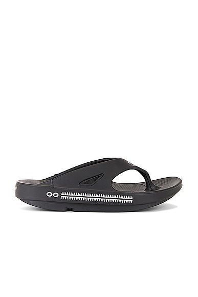 Undercover x OOFOS Sandal in Black