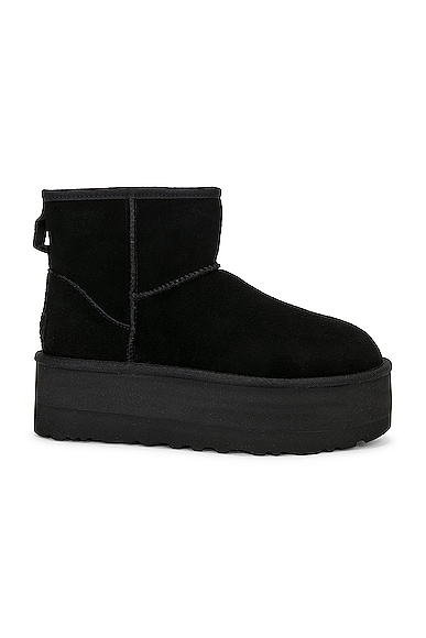Ugg 'ultramini' Black Boots With Platform In Black
