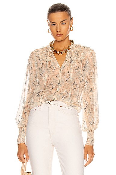 Ulla Johnson Eloise Blouse in Aurora | FWRD