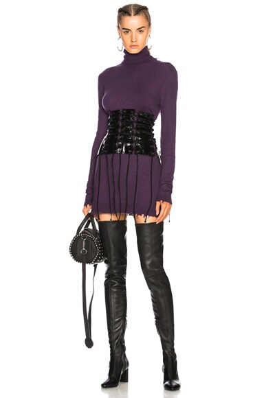 unraveled sweater dress