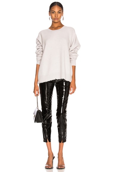Oversized Chopped Crew Sweater