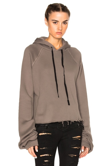 Cashmere Oversize Sleeve Hoodie