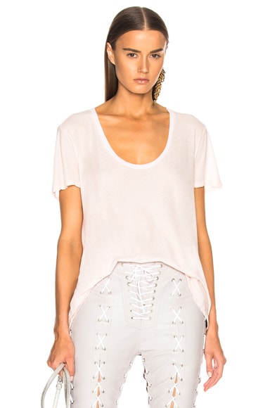 Distressed Jersey Basic Tee