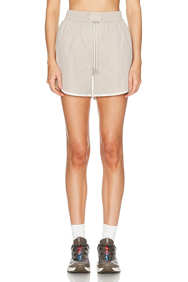 Harmon High Rise Short in Taupe