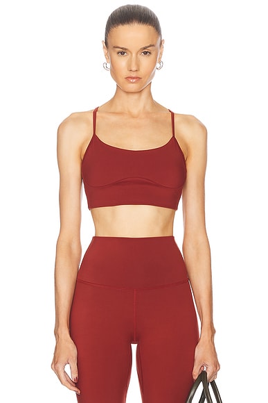 Varley Freesoft Emmie Bralette in Russet Brown | FWRD