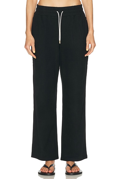 Brushed Rib Straight Leg 30" Pant