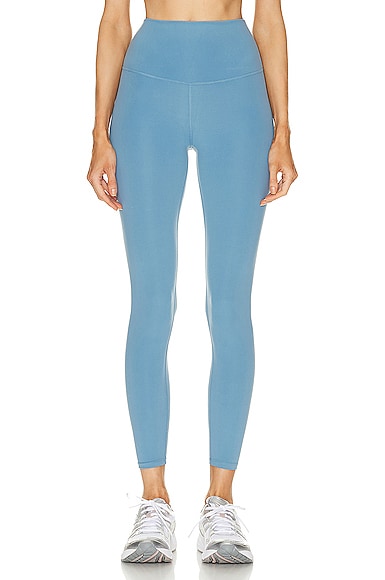Beyond Yoga At Your Leisure High Waisted Midi Legging in Gulf