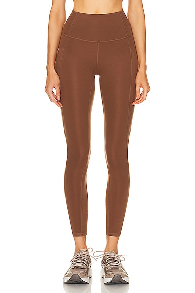 Varley Lets Move Pocket High 25 Legging in Cocoa Brown