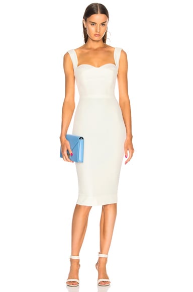 Sequin Curve Cami Fitted Midi Dress