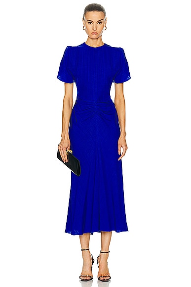 Victoria Beckham Midi Dress in Palace Blue
