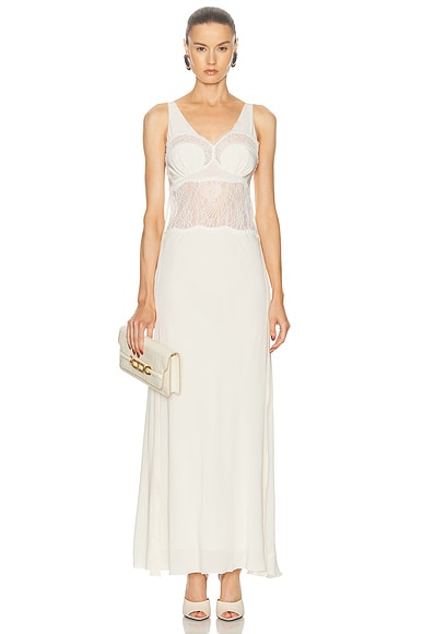 V-Neck Midi Dress