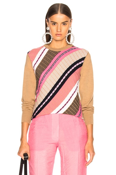 Diagonal Stripe Sweater