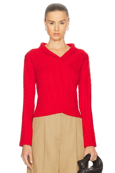 Victoria Beckham Pullover Sweater in Red