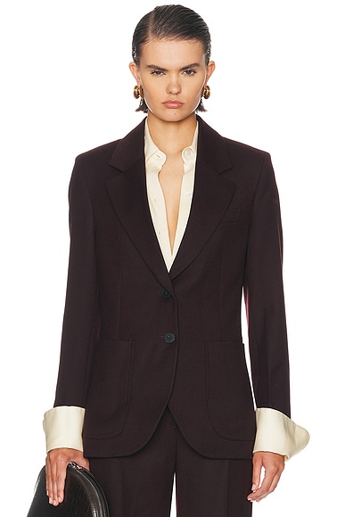 Victoria Beckham Katherine Jacket in Acai