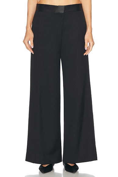 Victoria Beckham Side Panel Trouser in Black