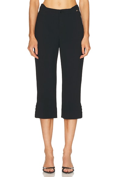 Victoria Beckham Cropped Trouser in Black