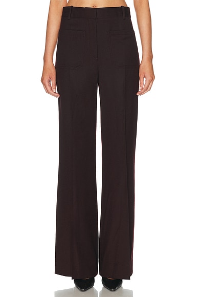 Victoria Beckham Alina Trouser in Acai