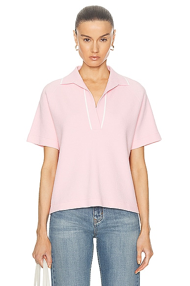 Shop Victoria Beckham Polo Tee In Orchid