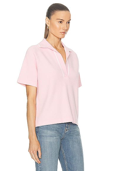 Shop Victoria Beckham Polo Tee In Orchid