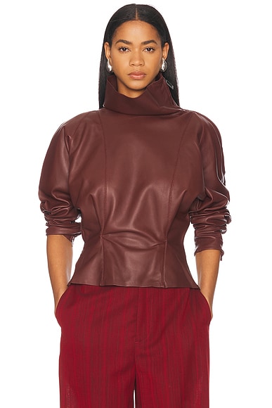 Dolman Leather Top