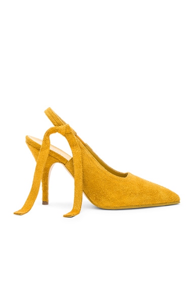 Suede Dorothy Sling Back Pumps