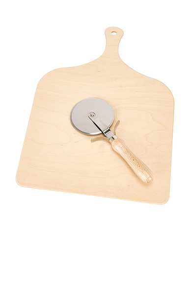 Pizza Set With Peel & Slicer