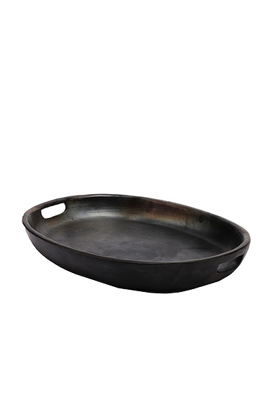 Verve Culture Longpi Serving Dish in Black