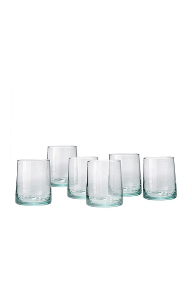 Short Moroccan Cone Glassware Set Of 6