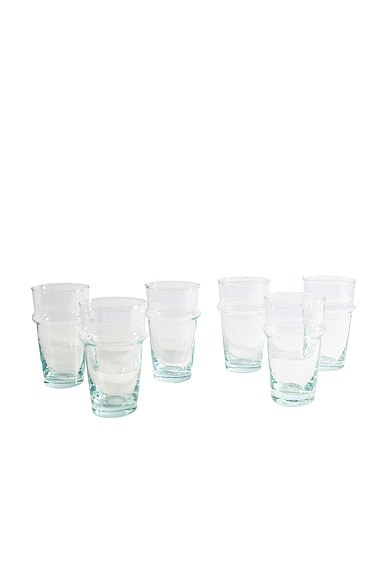 Moroccan Beldi Glassware Set Of 6