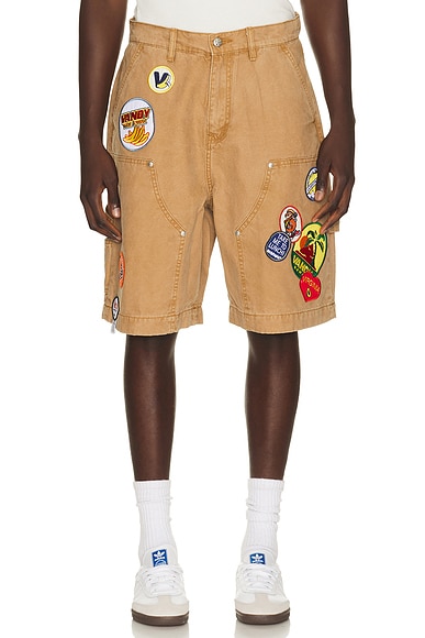 Patched Canvas Shorts