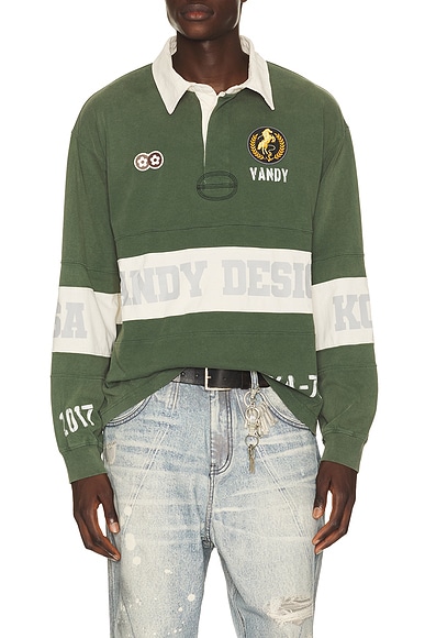 Washed Long Sleeve Rugby